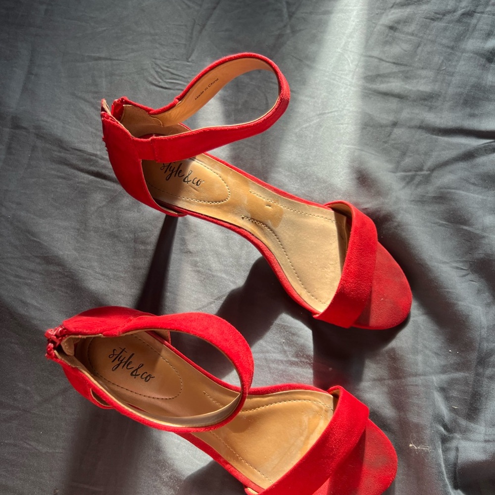 Style & Co. Red Women's Heels